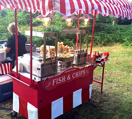 Fish & Chips Cart for event hire Guildford