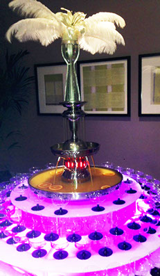 Vodka Punch Fountain at Great Gatsby Event, Merlin Entertainments, Chessington