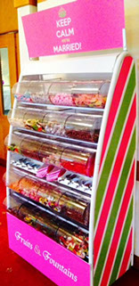 Pick n Mix Stand at Camberley Wedding by Fruits and Fountains